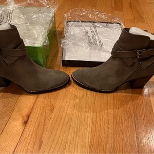 Sam Edelman Morris boots, flint grey suede, size 9.5M new